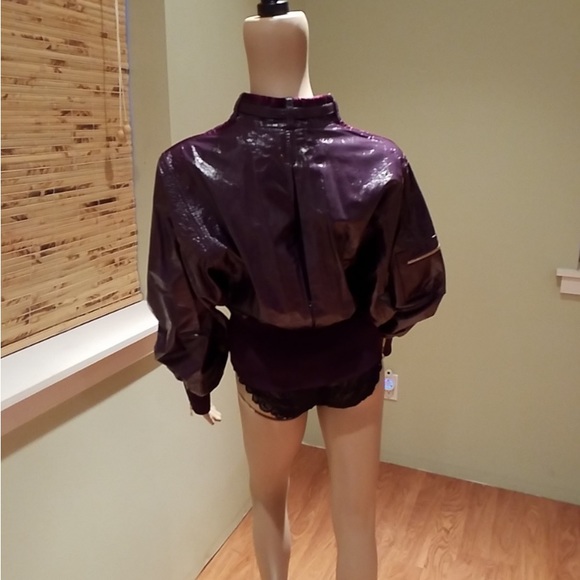 Dolce & Gabbana patent leather jacket real leather #d&g purple pattent leather - Picture 6 of 11